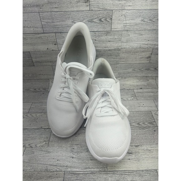 Kizik‎ Hands Free Labs White Mesh Lace Up Athletic Sneakers Shoes US M 9 W 10.5